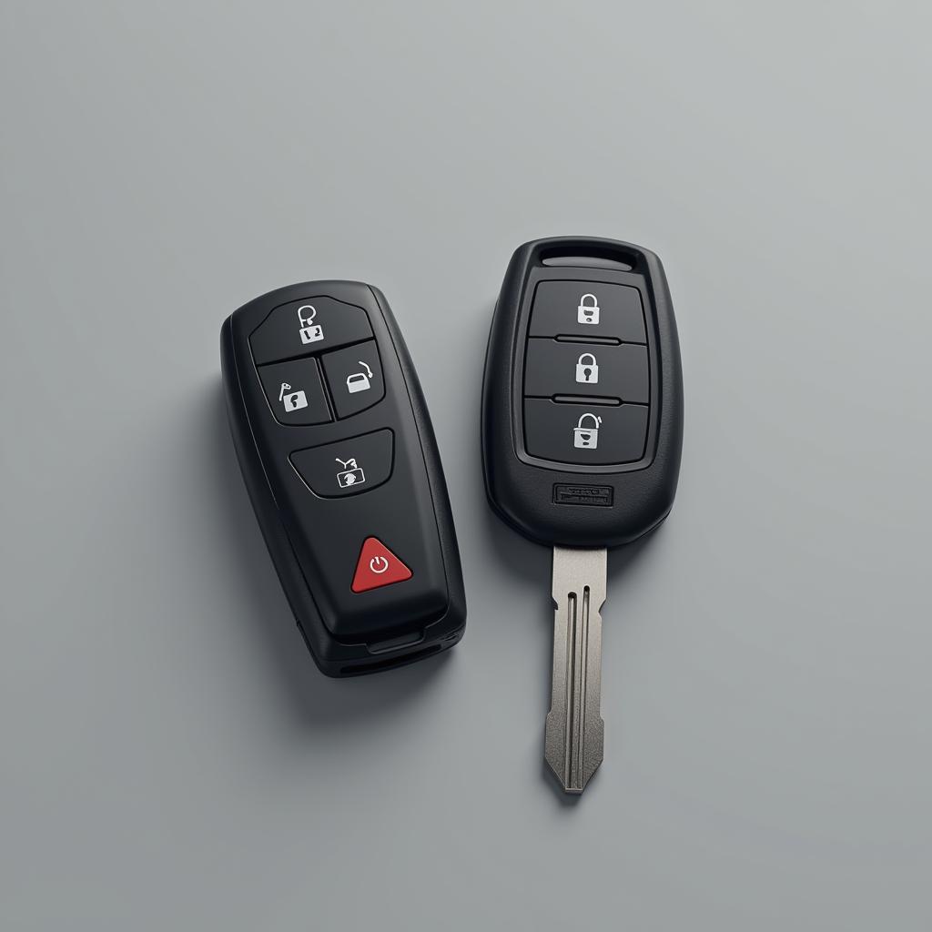 Modern Car Key with Remote