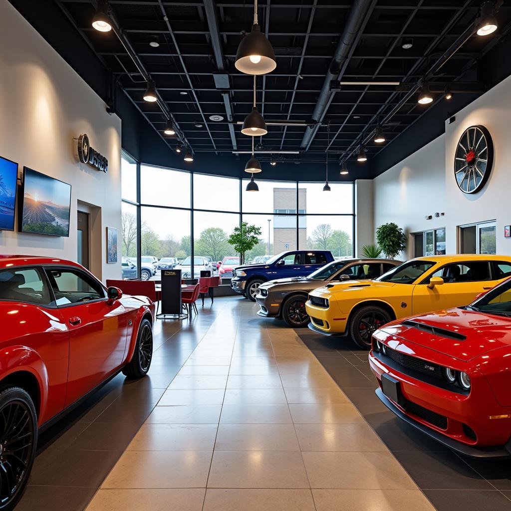 Modern Dodge Showroom Interior