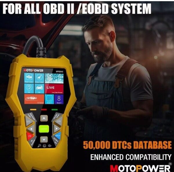 MOTOPOWER MP69040 Car OBD2 Scanner Check Engine Fault Code Reader Diagnostic - Image 4