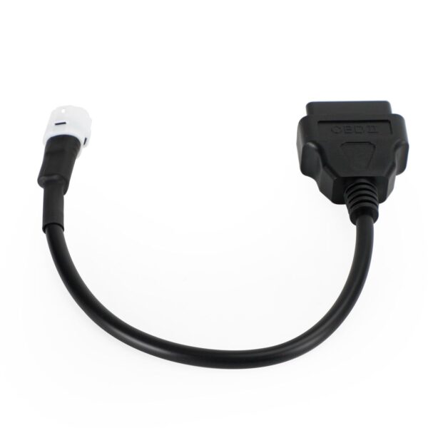 Motorcycle 3 Pin to OBD2 Diagnostic Adapter Code Scanner Cable for Yamaha X-MAX- - Image 4