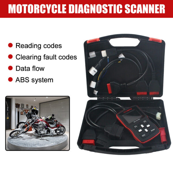 Motorcycle OBD2 Scanner Motorcycles Code Reader Diagnostic Tool Engine ABS US - Image 4