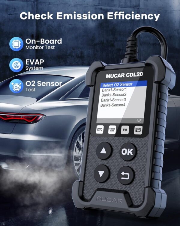 MUCAR OBD2 Scanner, Car Scanner with 28 Reset Services and Engine System, Sca... - Image 4