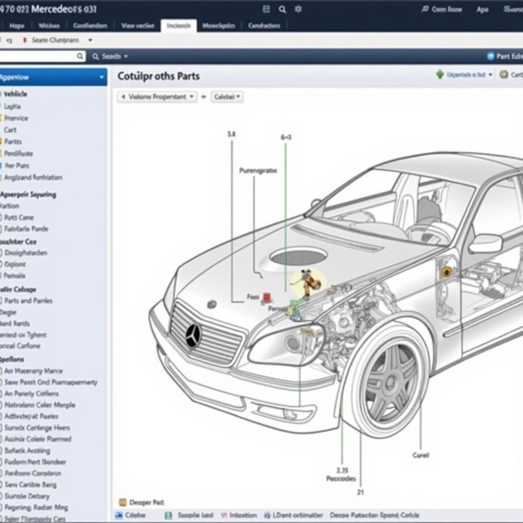 Navigating the Mercedes EPC Interface