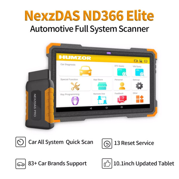 ND366 Elite NEW OBD2 Scanner Automotriz Bluetooth Full System Diagnostic Tool - Image 3