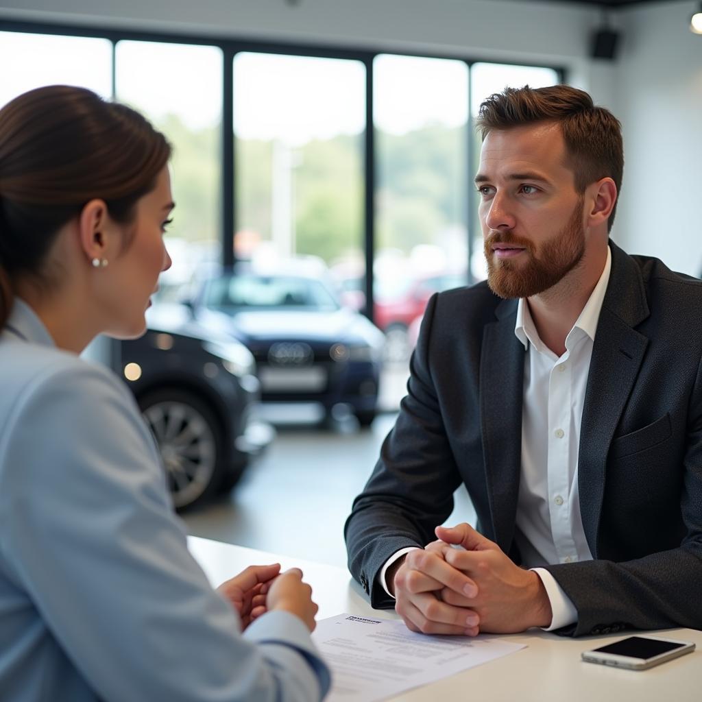 Negotiating a Car Deal at a Dealership