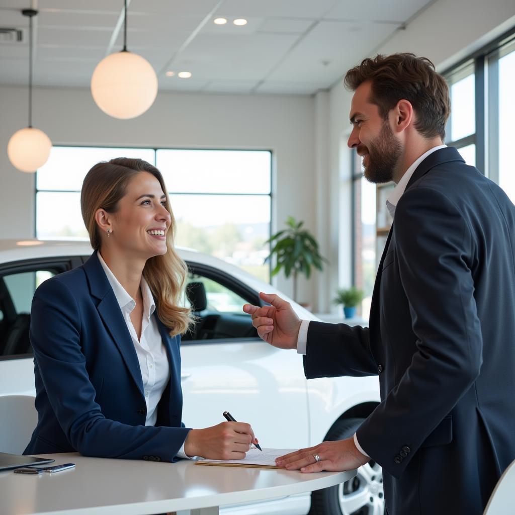 Negotiating a Car Loan at a Dealership