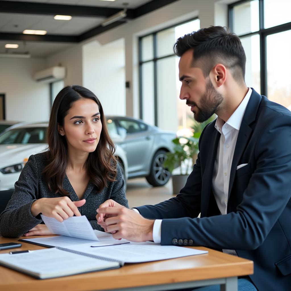 Negotiating Used Car Price at Dealership