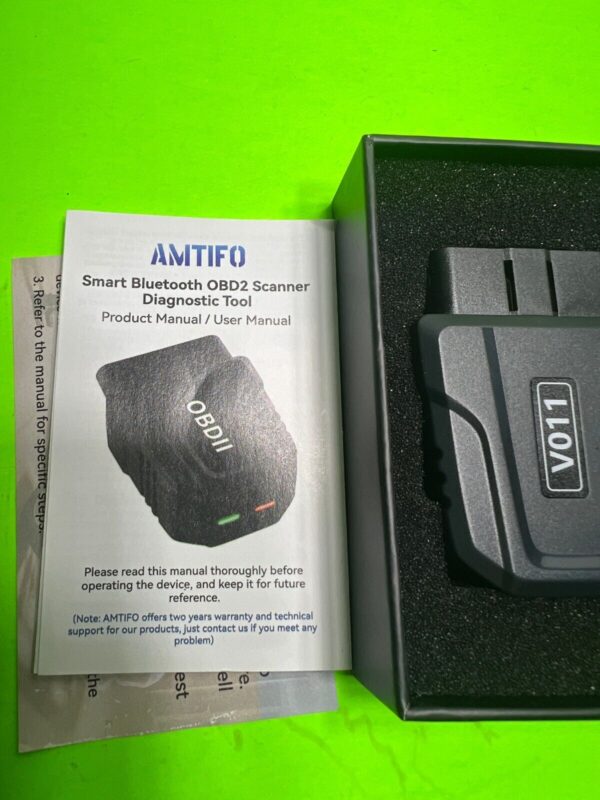 NIB AMTIFO Smart Bluetooth OBD2 Scanner Diagnostic Tool SHIPS FAST FROM USA - Image 3