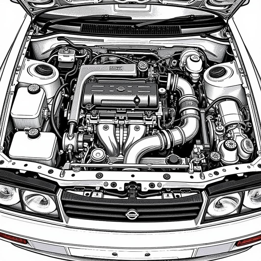 Nissan Pulsar Engine Bay