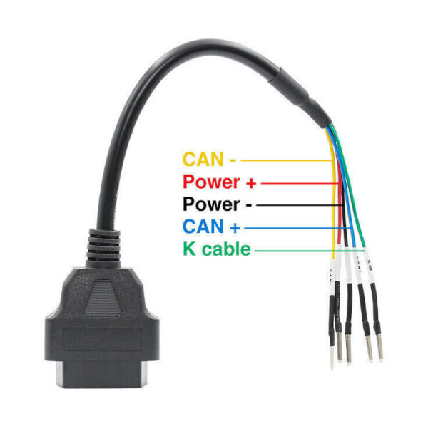 OBD OBD2 16 Pin Male to Female Connector Adapter Cable Diagnostic Scanner Plug - Image 4