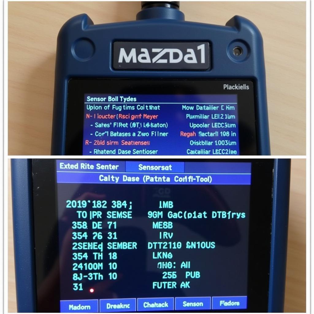 OBD1 Mazda Scan Tool Displaying Live Data