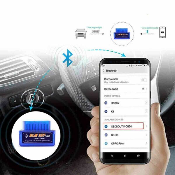 OBD2 Car Bluetooth Scanner Code Reader OBDII ELM 327 Read Tool For iPhone - Image 4