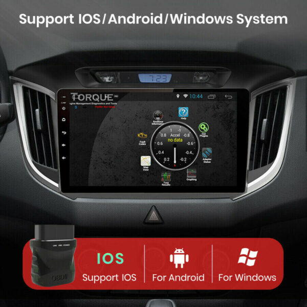 OBD2 Car Diagnostic Scanner Wireless Bluetooth Fault Code Reader For IOS - Image 5