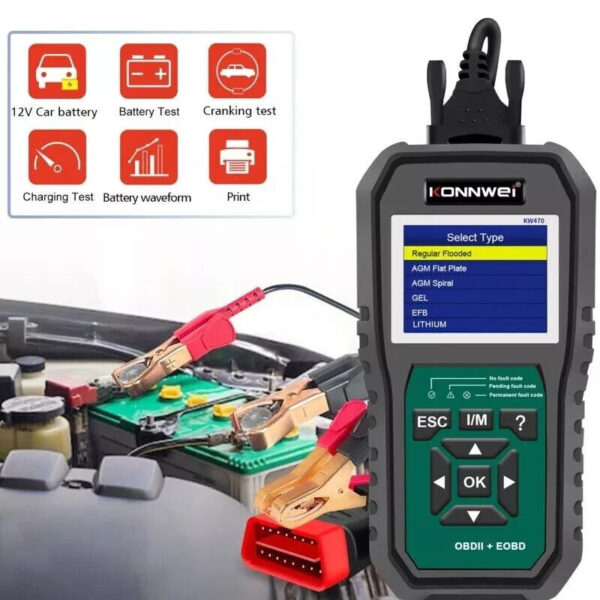 OBD2 Code Reader BatteryTester Diagnostic Scanner for Ford Key FOB Tool - Image 2