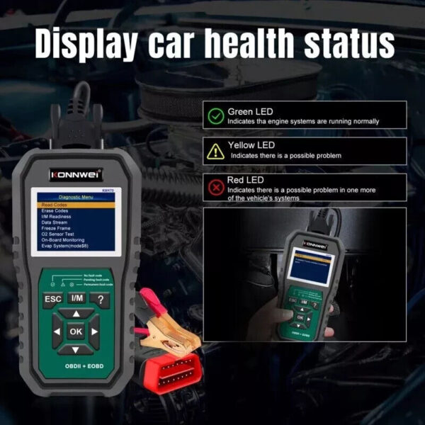 OBD2 Code Reader BatteryTester Diagnostic Scanner for Ford Key FOB Tool - Image 4