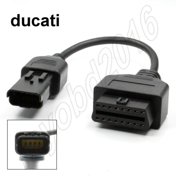 OBD2 Diagnostic Code Reader Adapter Scanner Cable for Ducati Motorcycles - Image 2