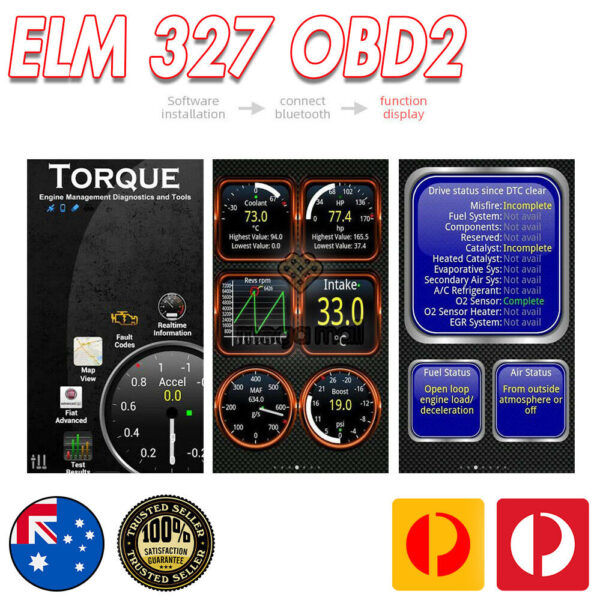 OBD2 Diagnostic Code Scanner Reader Bluetooth For Holden Commodore VE S1 & S2 - Image 2