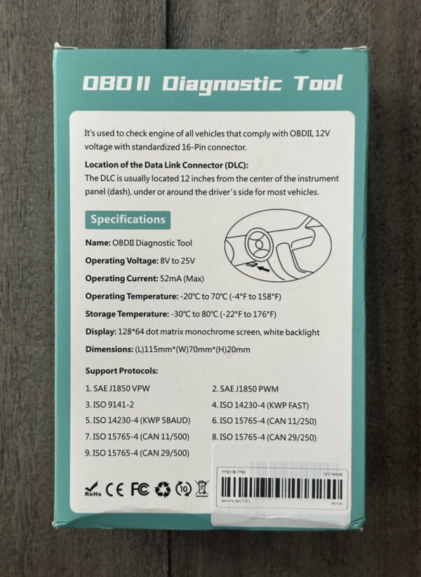 OBD2 Diagnostic Tool, Engine Fault Code Reader Scanner, Read & Erase Trouble Cod - Image 4