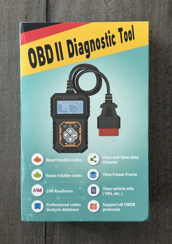 OBD2 Diagnostic Tool, Engine Fault Code Reader Scanner, Read & Erase Trouble Cod - Image 6