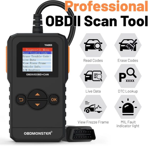 OBD2 Engine Fault Code Reader Diagnostic Scanner Tool For Honda 2007-2024 #US - Image 3