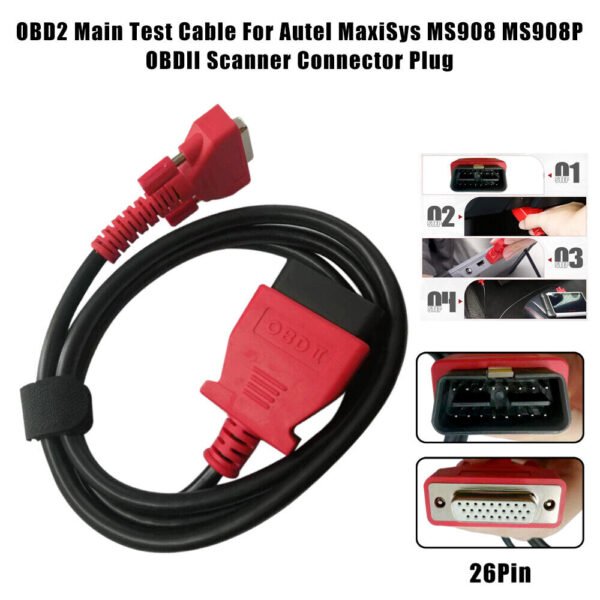 OBD2 Main Test Cable For Autel MaxiSys MS908 MS908P OBDII Scanner Connector Plug