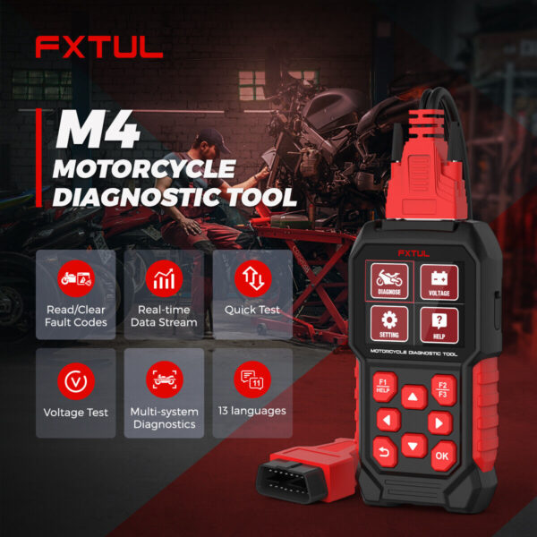 OBD2 Motorcycle Code Reader Diagnose Scanner ABS IMMO TPMS ECU Reset for Ducati - Image 2