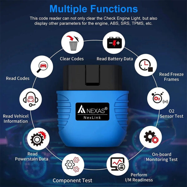 Obd2 Scanner Auto Diagnosis Tools Scan Tool Code Reader for Ios Android Windows - Image 3