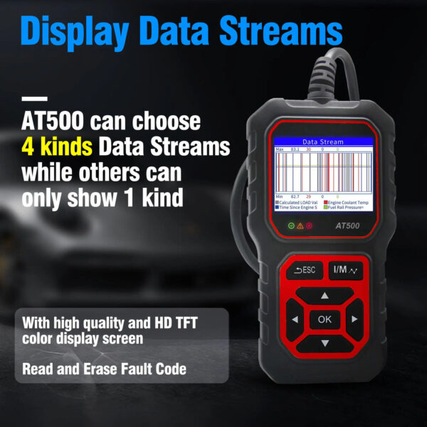 OBD2 Scanner Code Reader Diagnostic Tools Read &Display Data For Universal Cars - Image 5