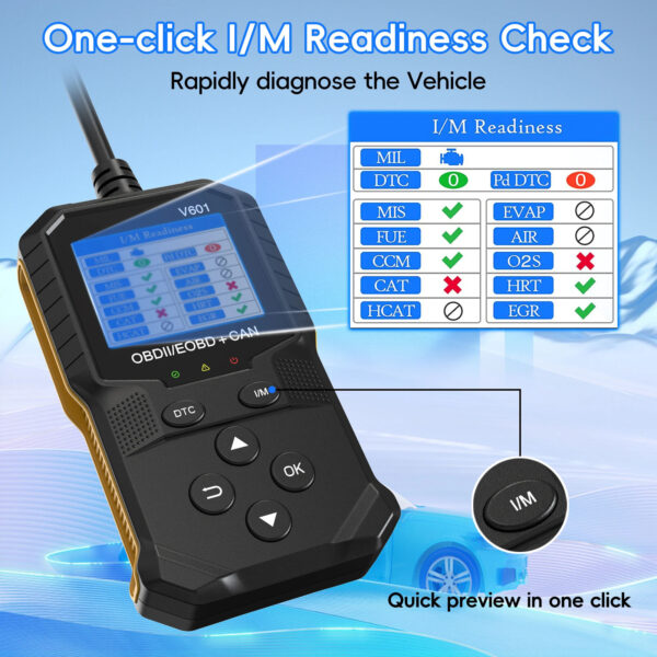 OBD2 Scanner Diagnostic Tool,Auto Check Engine Code Reader With Reset&35901 DTCs - Image 4