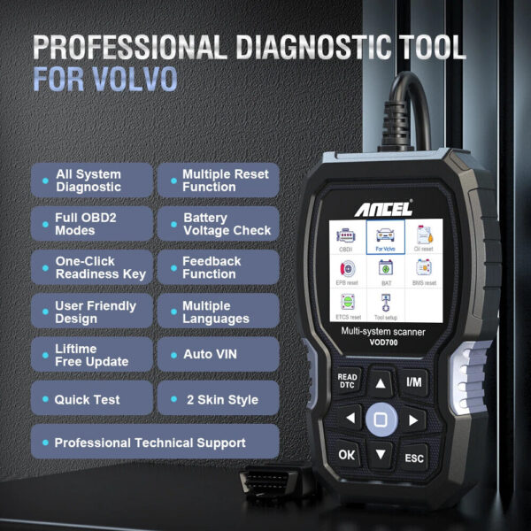 OBD2 Scanner Für Volvo OBD2 Scanner System Auto Code Reader Diagnose Scan Tool - Image 2