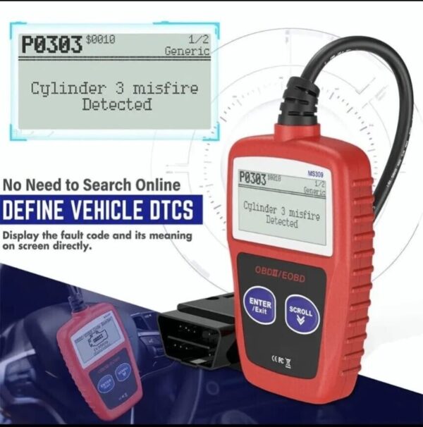 OBD2 Scanner MS309 Universal Car Engine Fault Code Reader, Diagnostic Scan Tool - Image 2