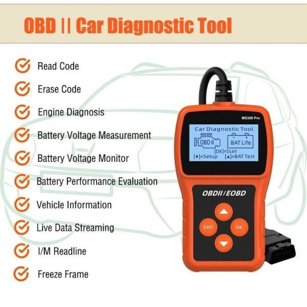 OBD2 Scanner OBD Fault Code Reader Car Check Engine Automotive Diagnostic Tool - Image 2