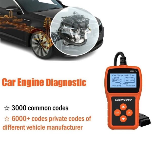 OBD2 Scanner OBD Fault Code Reader Car Check Engine Automotive Diagnostic Tool - Image 5