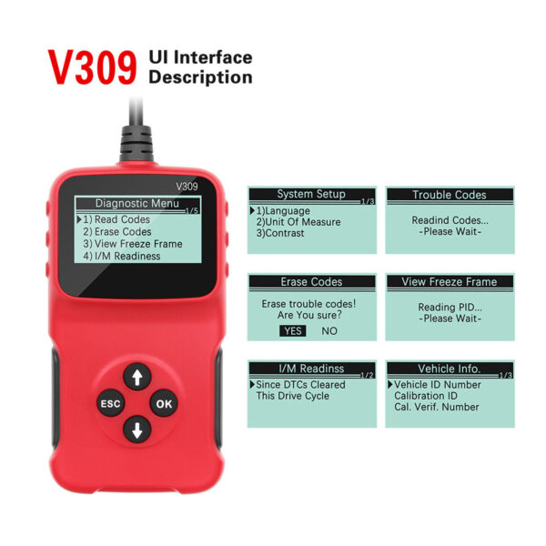 OBD2 Scanner OBD2 Scanner Multilanguage Code Reader Professional Car - Image 5