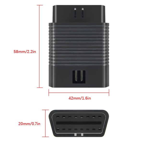 OBD2 Scanner Partner 16 Pin Male to Female Diagnostic Adapter Connector- - Image 2