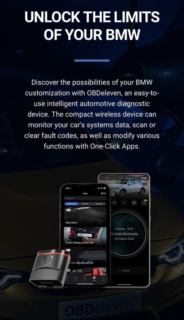 OBDeleven Next Gen. OBD2 Diagnostic Bluetooth code reader Scanner Audi BMW Lexus - Image 4