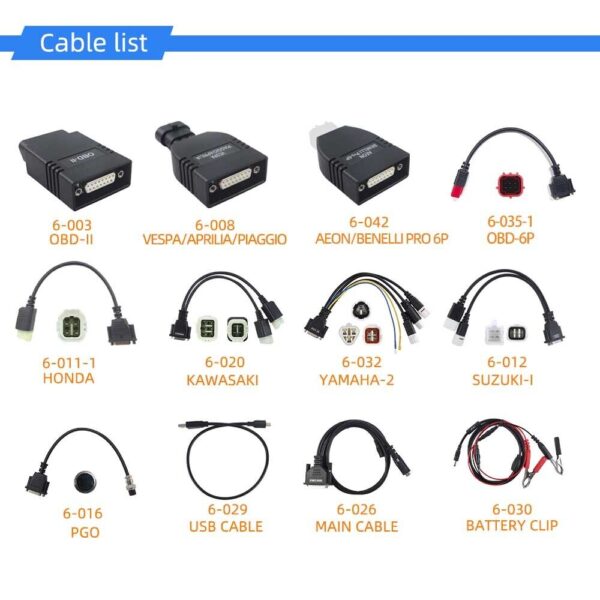 OBDEMOTO200 EFI Motorcycle OBD2 Scanner Diagnostic Tool Scooter Scan Fault Code - Image 4