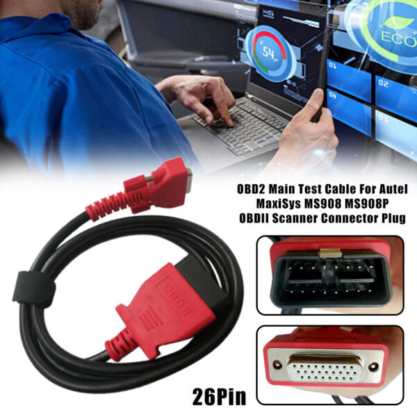 OBDII Main Test Cable 26 Pin scan Tool OBD2 Connector for Autel Maxisys