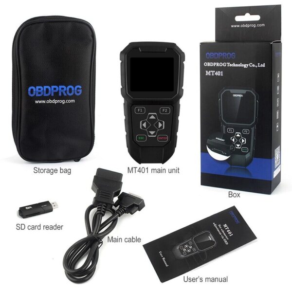 OBDPROG MT401 Cluster Calibration OBD2 Tool Scanner Correction Odometer Miles - Image 3