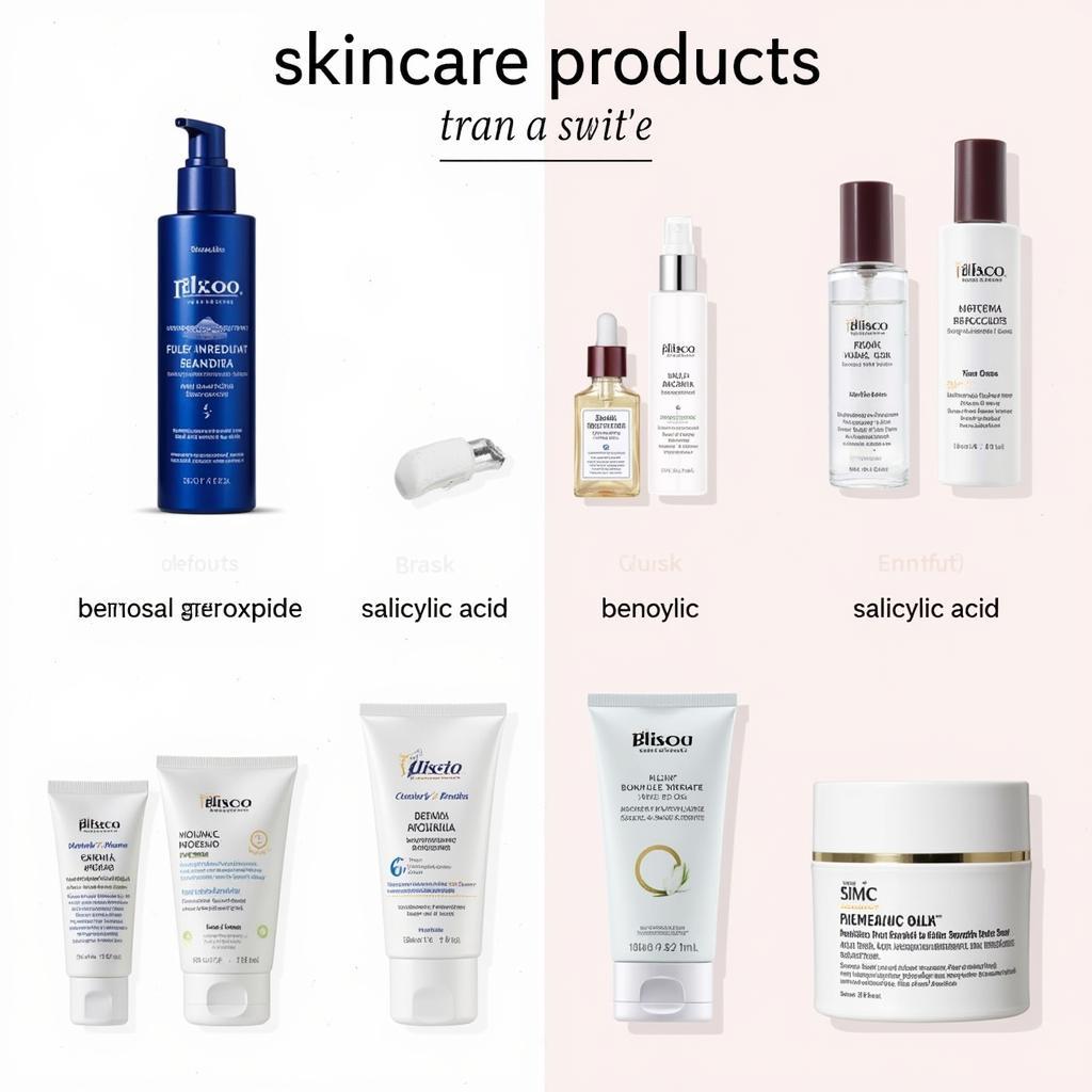 Oily Skin Treatment Products: Benzoyl Peroxide and Salicylic Acid