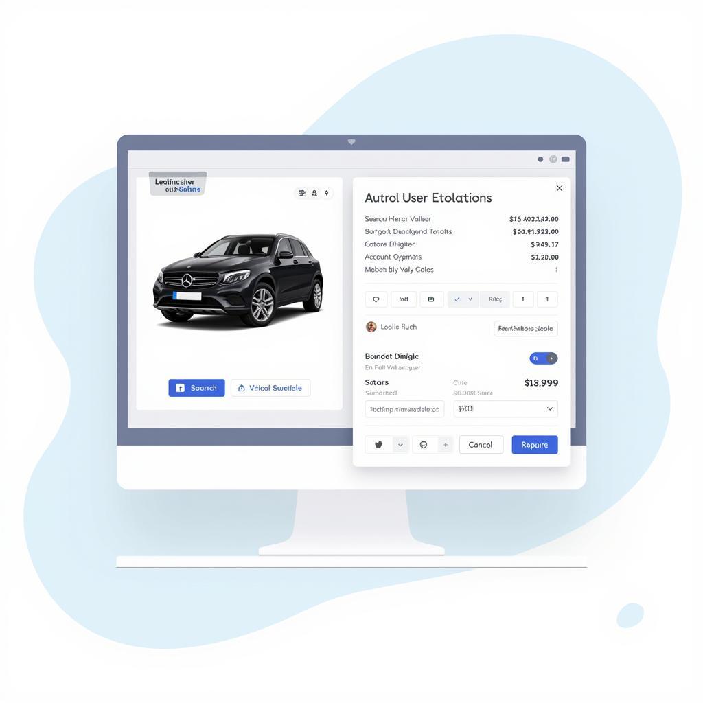 Online Car Auction Site Interface