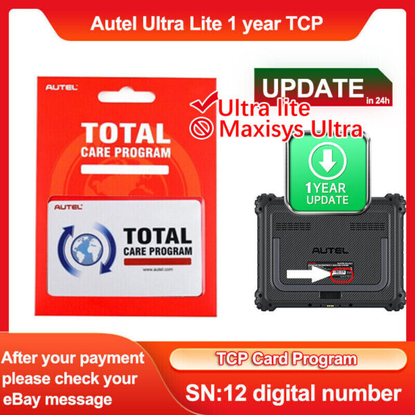 Original Autel Maxisys Ultra Lite One Year Update Service (Total Care Program)