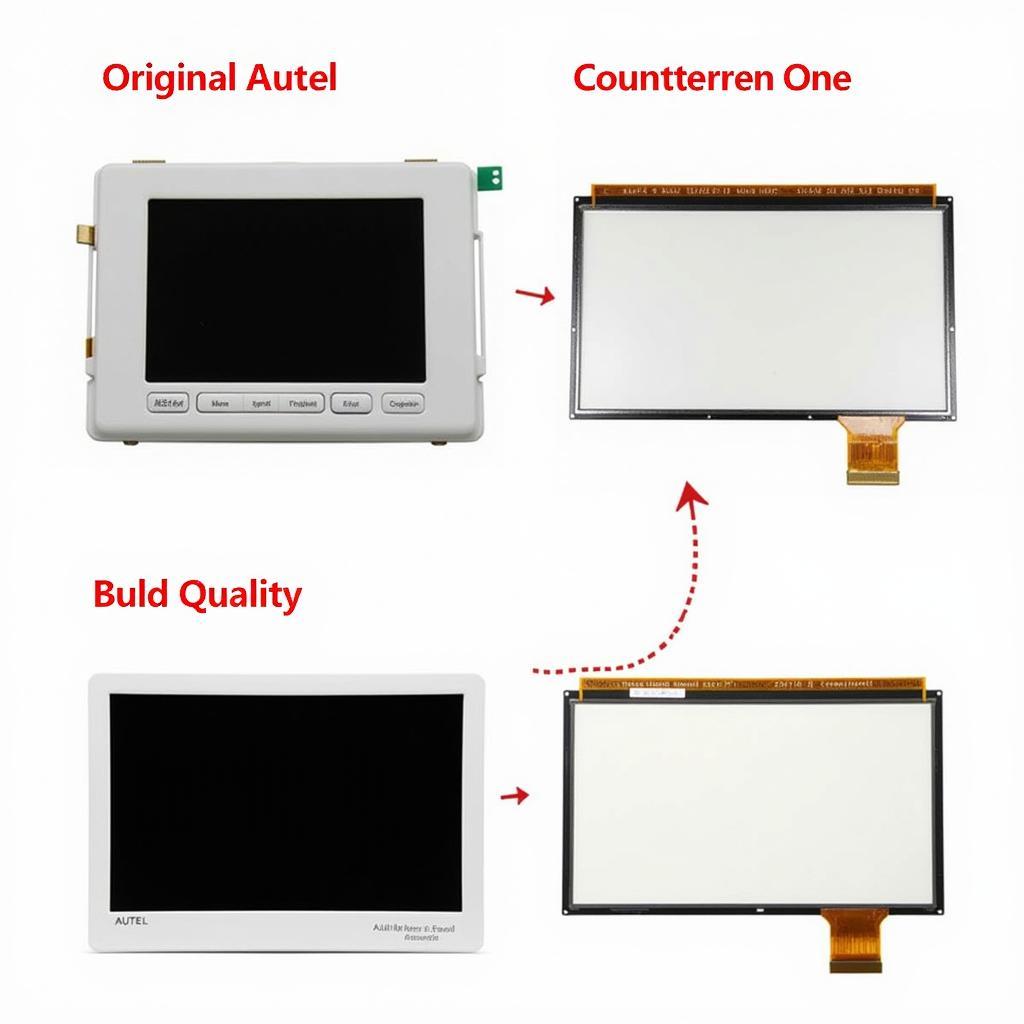 Original vs Counterfeit Autel 908 Screen