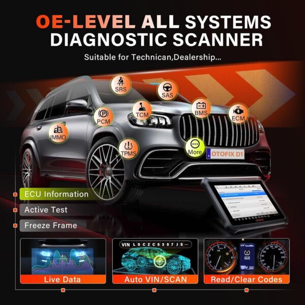 OTOFIX D1 Auto Bidirectional OBD2 Scanner Full System Diagnostic Tool Key Coding - Image 6