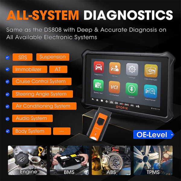 OTOFIX D1 Auto Bidirectional OBD2 Scanner Full System Diagnostic Tool Key Coding - Image 3