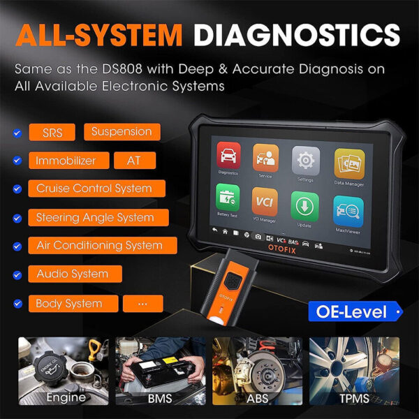 OTOFIX D1 Auto OBD2 Full System Diagnostic Scanner Bidirectional Key Coding - Image 4