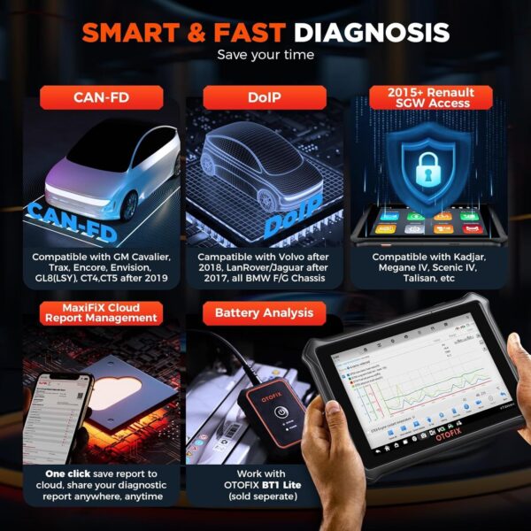 OTOFIX D1 Lite Bidirectional Full System Automotive Diagnostic Key Coding Tool - Image 6