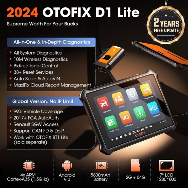 OTOFIX D1 Lite Bidirectional OBD2 Scanner Automotive Diagnostic Tool K~ey Coding - Image 3