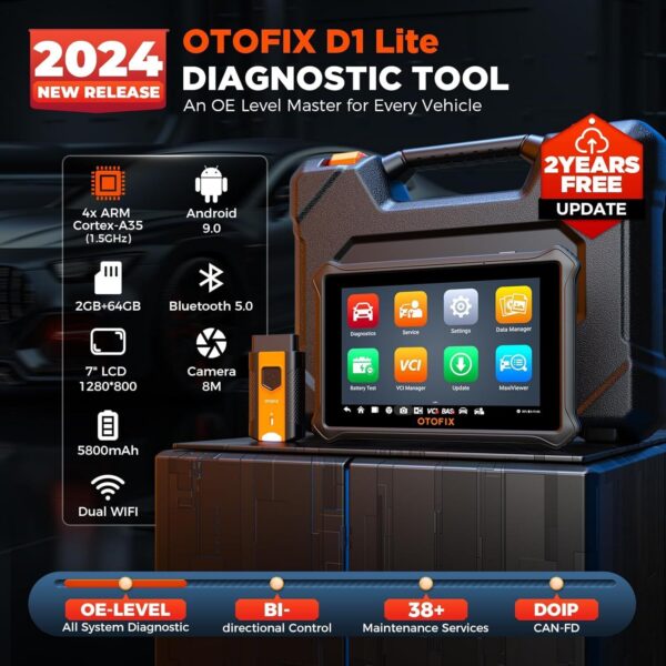 OTOFIX D1 Lite Bidirectional Scanner Full System Diagnostic K Coding Tool - Image 2