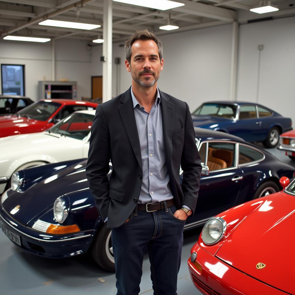 Paul Walker with his Car Collection